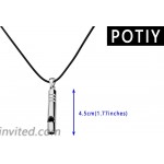 POTIY Whistle Pendant Necklace Coach Whistle Emergency Survival Whistle for Camping Hiking Hunting and Pet Training Cylinder Pendant Necklace for Men and Women Whistle Necklace