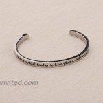 QIIER Autism Awareness Keychain Teacher Gift Speech Language Pathologist Jewelry Thank You Gift It Takes A Special Teacher To Hear What A Child Cannot Say cuff bangle