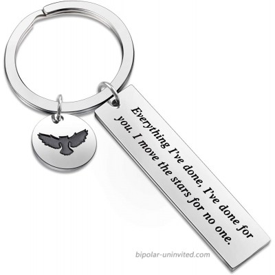 Song Lyrics Inspired Keychain Gift for Movie Fans Movie Quote Jewelry Inspirational Mantra Keychain everything I've done-KR
