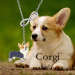 TGBJE Corgi Necklace Corgi Lover Gift Corgi Owner Gift Dog Mom Gift Dog Sitter Gift Dog Jewelry Corgi Necklace