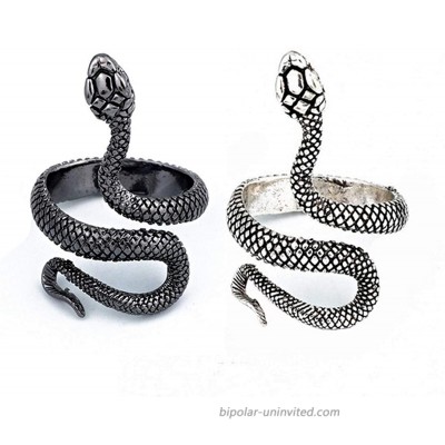 choice of all Snake Ring for Women Animal Punk Vintage Rings Adjustable Silver Snake Rings Black Silver Snake Ring