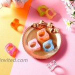 Hinly 8 Pieces Resin Finger Band Ring Chunky Resin Ring Retro Resin Acrylic Ring Women's Retro Vintage Resin Jewelry Colorful Acrylic Ring for Girls Women