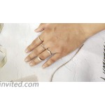 Long tiantian 8Pcs Open Rings Set for Women Silver Adjustable Arrow Wave Knot Stackable Thumb Finger Toe Rings Set Women Gift Jewelry Silver 8