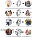 LOYALLOOK Fidget Ring Spinner Ring Anxiety Ring Fidget Rings for Anxiety for Women Stainless Steel Rings