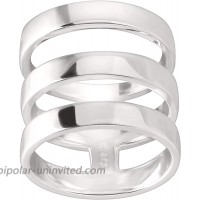 Silpada 'Contemporary Art' Triple-Bar Ring in Sterling Silver
