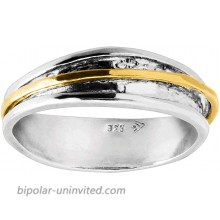 Silpada 'Float on' Spinner Ring in Sterling Silver & 14K Gold Plate