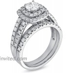 1-1 2 Carat ctw moissanite engagement rings for women - Platinum Plated Silver ring moissanite rings |