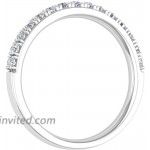 1 3 Carat Diamond Semi-Eternity Wedding Band Ring in 10K Gold