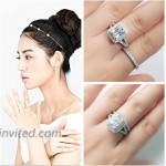 1.75Ct Wedding Ring Engagement Ring Set 14K Gold Plated 925 Sterling Silver Cubic Zirconia Infinite Anniversary Ring Promise Rings for Her Size 6-9