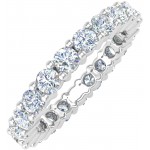 2 Carat Diamond Eternity Wedding Band Ring in 14K Gold Value Collection - IGI Certified