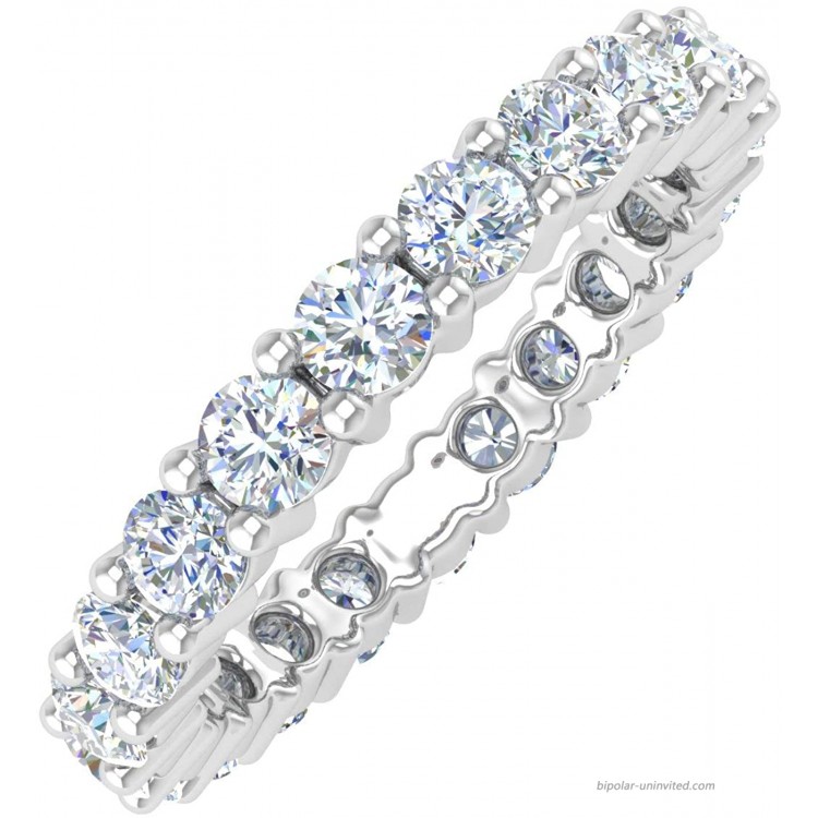 2 Carat Diamond Eternity Wedding Band Ring in 14K Gold Value Collection - IGI Certified