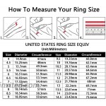Ahloe Jewelry 3.5Ct Couple Rings Sterling Silver Wedding Ring Sets for Him and Her Women Men Titanium Stainless Steel Band Cz Size 11&9