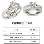 Jeulia Diamond Band Rings for Women CZ Sterling Silver Interchangeable Ring Sets with Stones Wedding Engagement Anniversary Promise Bridal Ring Sets 8.5 |