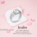 Jeulia Wedding Rings Engagement Rings for Women Anniversary Promise Ring Bridal Sets 925 Sterling Silver with 4.75 ct Primary Stone+2.59 ct Side Stone