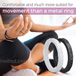 Rinfit Silicone Wedding Ring for Women Rings. Soft & Stackable Silicone Wedding Band - U.S. Design Patent Pending. Size 4-10