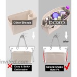 Doxo Felt Organizer Insert Handbag&Tote Purse Organizer Insert Large with Zipper Bag Fits for Speedy and Neverfull MM