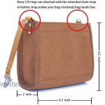 Felt Insert Organizer Bag In Bag Compatible with Purse LV Toiletry Pouch 19 Brown