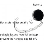 Grtdrm Heart Shape Premium Foldable Handbag Bag Purse Hanger Table Hook Holder Purple