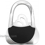 JISEN Portable Handbag Hanger Table Purse Instant Swivel Top Hook for Table Bar Type1-Pink