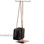 Polmart Countertop Adjustable T-Shaped Handbag Purse Display Stand - Rose Gold 1 - Pack