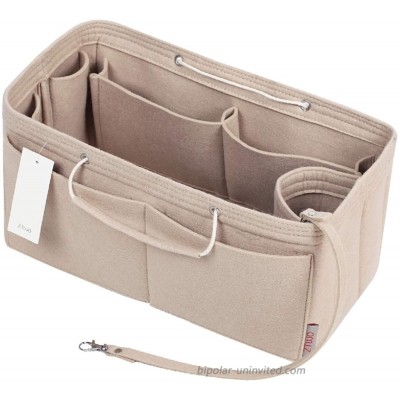 Purse Organizer Multi-Pocket Felt Handbag Organizer Purse Organizer Insert with Handles Medium Large X-Large
