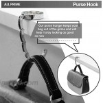YANIC Purse Hook for Table Abstract Glass Portable Bag Hanger Handbags Clips for Women Holder Storage Foldable Desk Organizer Storage
