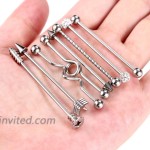 GAGABODY 14G Surgical Steel Industrial Barbell Cartilage Body Piercing Jewelry 1 1 2 Inch 38mm