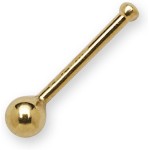 Jewelryweb Solid 14k Gold Small 1.5-mm 20-gauge Ball Nose Stud Bone Ring for women yellow-gold or white-gold yellow-gold