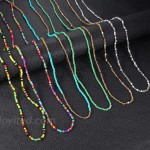 Jstyle 6Pack African Waist Beads Chain Layered Belly Body Chain Colorful Beach Waist Jewelry Body Accessories for Women Weight Loss