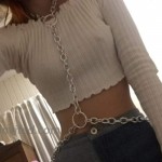 Punk Harness Bra Body Chains Jewelry Bohemian Chain Bra Sexy Metal Waist Chains Belly Chain Statement Choker Necklace for Women Summer Beach Body Accessories Silver