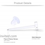 Ruifan 20G Flexible Bioplast Clear PVC Plastic Blank Ear Nose Pin Bone Stud Nickel Free Earrings Piercing Retainers 3mm Flat 10PCS
