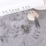 Thunaraz 80Pcs Stainless Steel Body Jewelry Professional Piercing Kit Surgical Steel Belly Ring Tongue Tragus Cartilage Tongue Chin Nipple Nose Ring Jewelry 14G 16G 18G 20G