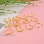 WFYOU 12PCS Adjustable Toe Rings for Women Silver Rose Gold Open Toe Ring Set Beach Foot Jewelry Tail Ring