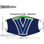 1PCS Washable Reusable with Adjustable Earloop Mouth Cover Villanova University mask at Women’s Clothing store