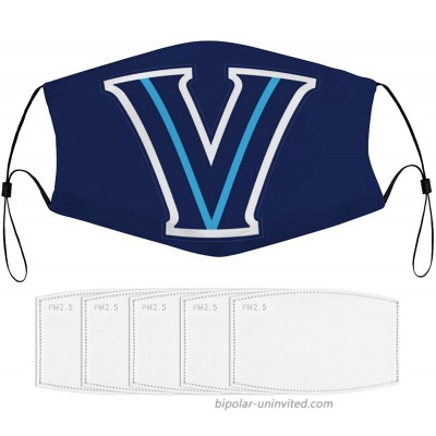 1PCS Washable Reusable with Adjustable Earloop Mouth Cover Villanova University mask at  Women’s Clothing store
