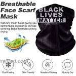 2 Pack Bandana Face Mask with Ear Loops Balaclava Neck Gaiters Women Men for Dust Wind I Can’t Breath Black Lives Matter