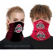 2 Pcs Neck Gaiter Face Cover Scarf Breathable Mask Cooling Bandana Reusable Outdoor Sports Headwear for Men and Women Ohio State Buckey-ES Fans at  Men’s Clothing store
