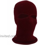 2hole Full Face Cover Ski Mask Knitted Balaclava Warm Knit for Man Women Outdoor