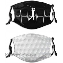 2PCS Golf Face Mask with 4 Filters Sport Mask Reusable Washable Balaclavas for Women Man Youth at  Men’s Clothing store