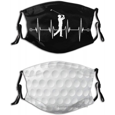 2PCS Golf Face Mask with 4 Filters Sport Mask Reusable Washable Balaclavas for Women Man Youth at  Men’s Clothing store