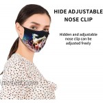 4pcs Running Horse Fashion Face Mask With Filter Pocket Washable Face Bandanas Balaclava Reusable Fabric Mask For Men Women at Men’s Clothing store