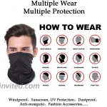 6 PCS AliPlus Neck Gaiter Balaclava Bandana Scarf Reusable Face Mask Men Women Camo at Men’s Clothing store