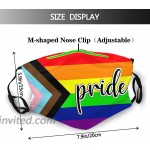 6 Pcs Rainbow Gay Lgbt Pride Fashion Breathable Face Mask With Filter Pocket Washable Face Bandanas Balaclava Reusable Fabric Masks For Men And Women at Men’s Clothing store