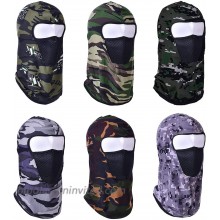 6 Pieces Balaclava Face Masks Motorcycle Mask Fishing Cap Long Neck Cover for Outdoor Activities Camouflage at  Men’s Clothing store