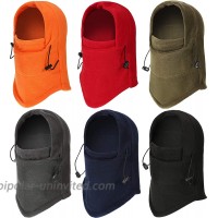 6 Pieces Tactical Heavyweight Balaclava Winter Fleece Ski Balaclava Windproof Heavyweight Tactical Hood Neck Warmer Full Face Covering Skull Cap for Cold Weather Motorcycle Cycle Hike at  Men’s Clothing store