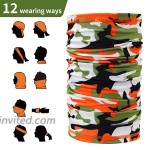 7 Pieces Summer UV Protection Face Cover Neck Gaiter Bandana Breathable Headwrap Cooling Face Cover for Camping Running Cycling Fishing Sport Hunting