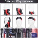 9 Pieces American Flag Face Cover Neck Gaiters Multifunctional Face Bandana Sun Protection Balaclava Scarf for Men Women at Men’s Clothing store