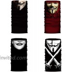 ADKO Bandana V for Vendetta Face Mask Game Master Mask Joker Face Mask Funny Carnival Headscarf Durable Thin Breathable For Neck Gaiter Balaclava at Men’s Clothing store