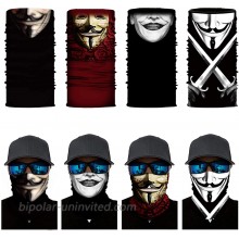 ADKO Bandana V for Vendetta Face Mask Game Master Mask Joker Face Mask Funny Carnival Headscarf Durable Thin Breathable For Neck Gaiter Balaclava at  Men’s Clothing store