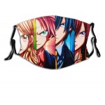Anime Fairy Tail Anime Face Mask Bandanas Balaclava Comfortabl & Reusable with 2 Pcs Filters for Adult Black 1 Pcs at Men’s Clothing store